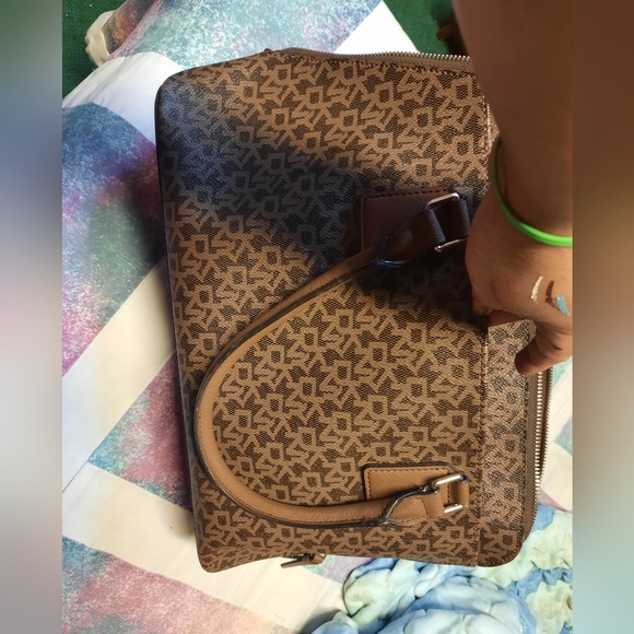 DKNY bag Brown monogram - Picture 2 of 5